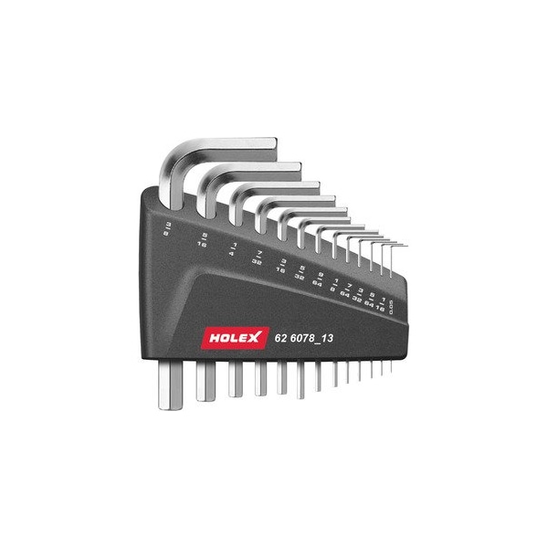 L-wrench Set, 13 Pc, 1/20 to 3/8 inch